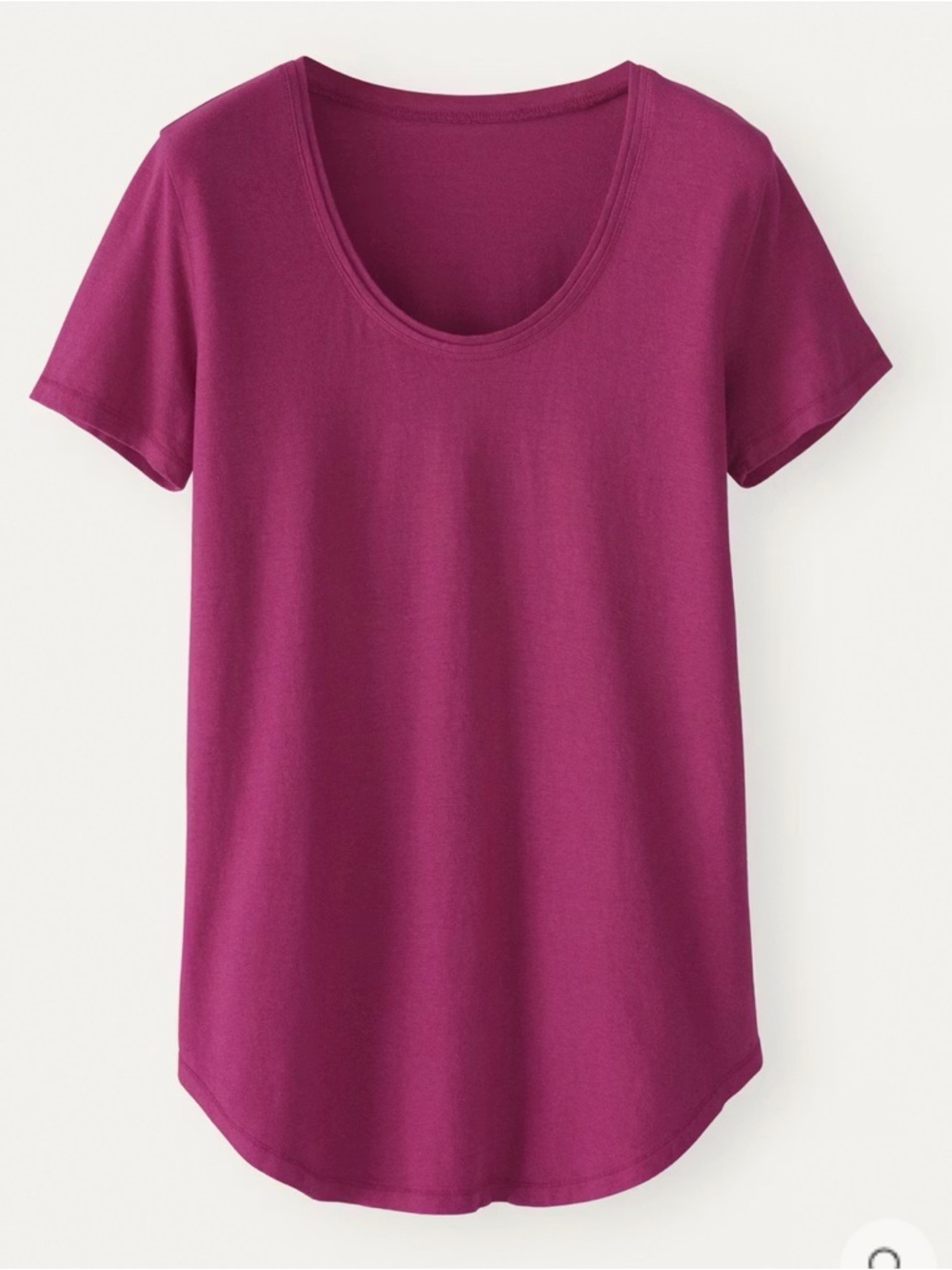 Poetry Hemp/Organic Cotton Blend Scoop Neck Short Sleeve T-Shirt - Women’s 6 - Picture 2 of 7